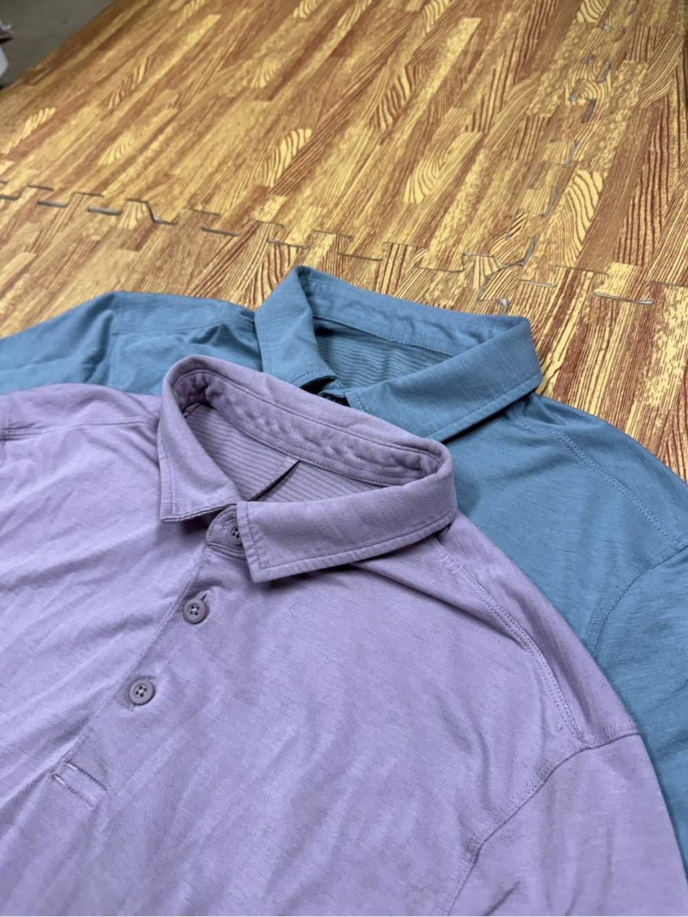 Lot Of 2 Lululemon Evolution Polo Shirts Mens Medium Short Sleeve Golf Athletic